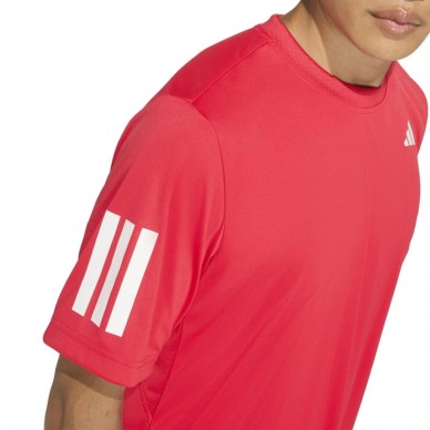 Adidas Club 3STR röd rubin T-shirt