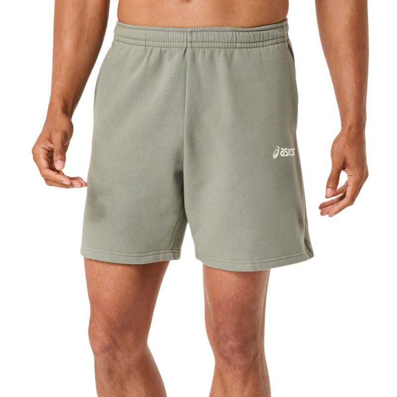 Asics Logo Fleece 7IN salvia grön Short