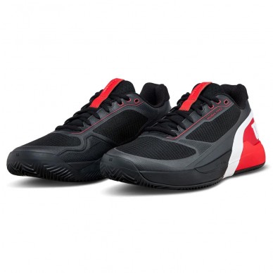 Wilson Rush Pro 5 Clay black red 2026 padelskor