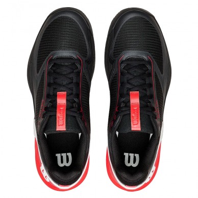 Wilson Rush Pro 5 Clay black red 2026 padelskor