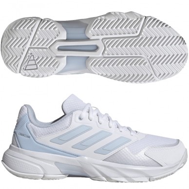 Adidas Courtjam Control 3 W crystal white silver 2026 padelskor