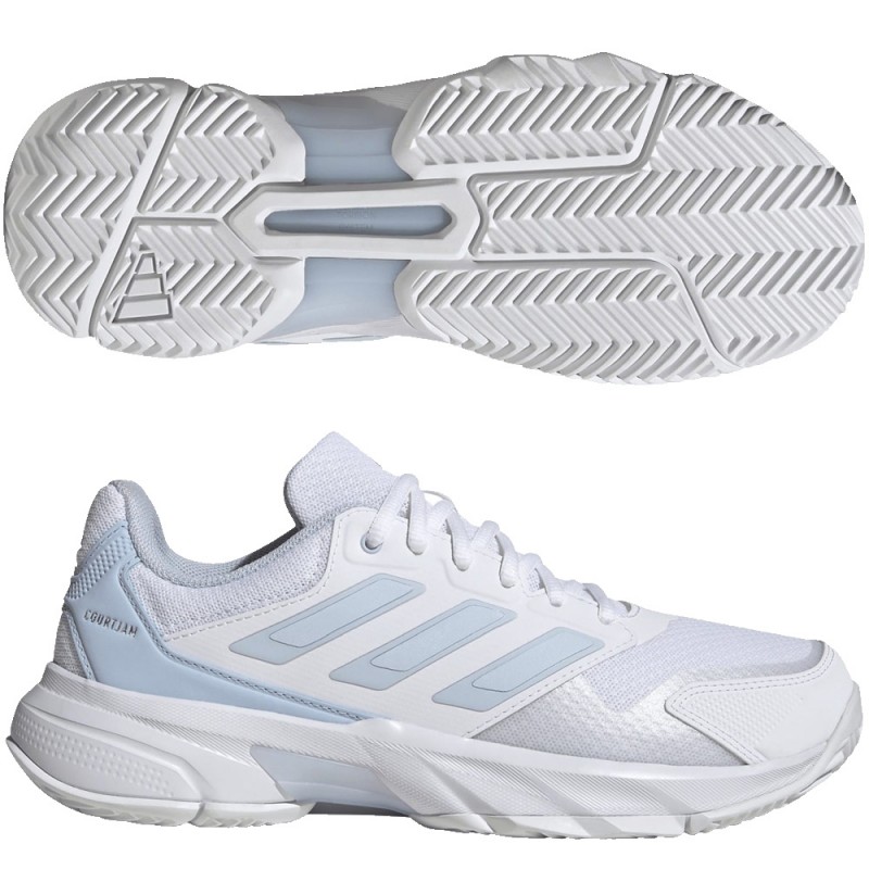 Adidas Courtjam Control 3 W crystal white silver 2026 padelskor