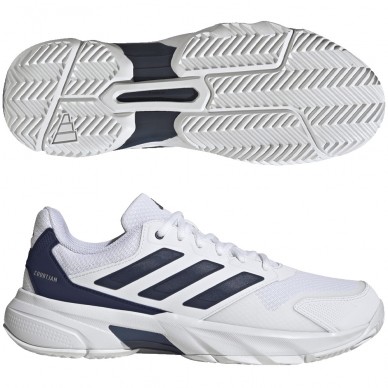 Adidas Courtjam Control 3 M white dark blue 2026 padelskor