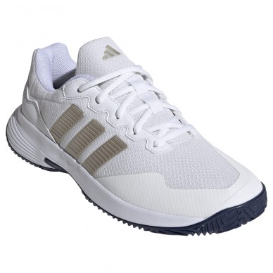 Adidas Gamecourt 2 M white metallic dark blue 2026 padelskor