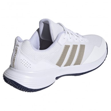 Adidas Gamecourt 2 M white metallic dark blue 2026 padelskor
