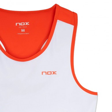 Nox Team utan ärmar vit röd T-shirt