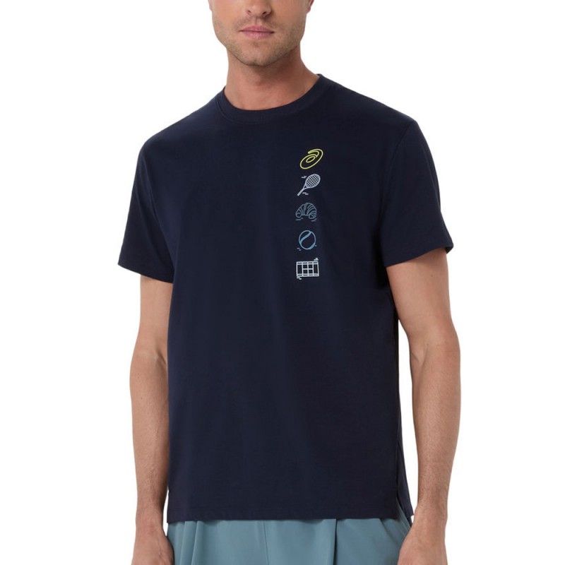 Asics Game Seasonal Graphic Tee midnattsblå T-shirt