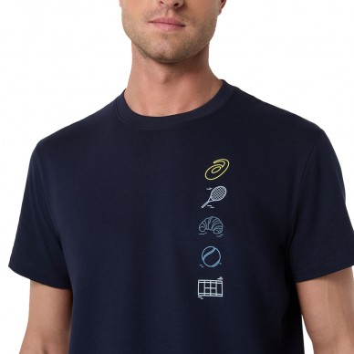 Asics Game Seasonal Graphic Tee midnattsblå T-shirt