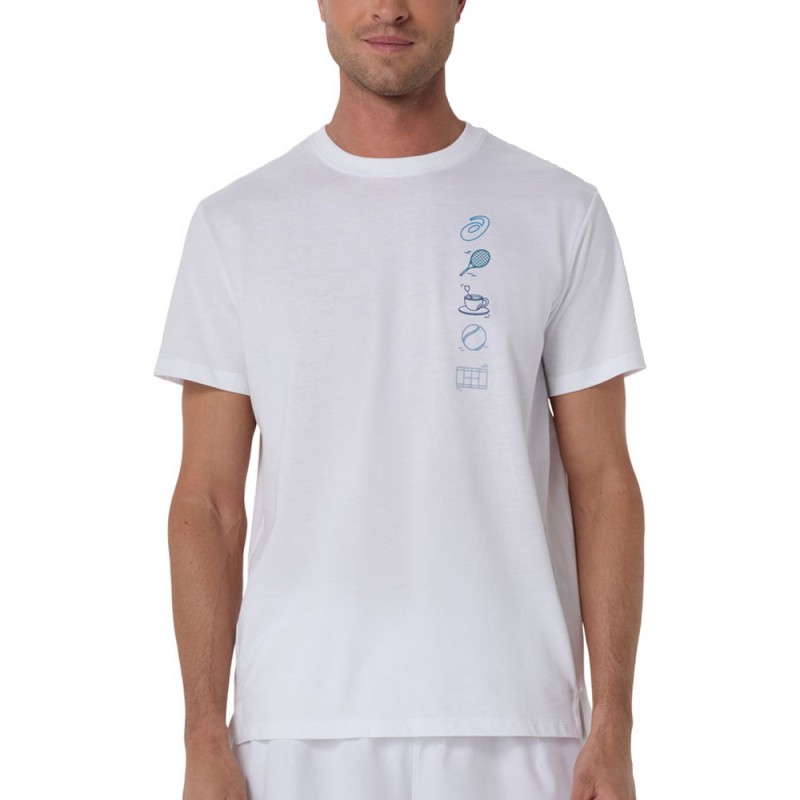Asics Game Seasonal Graphic vit T-shirt