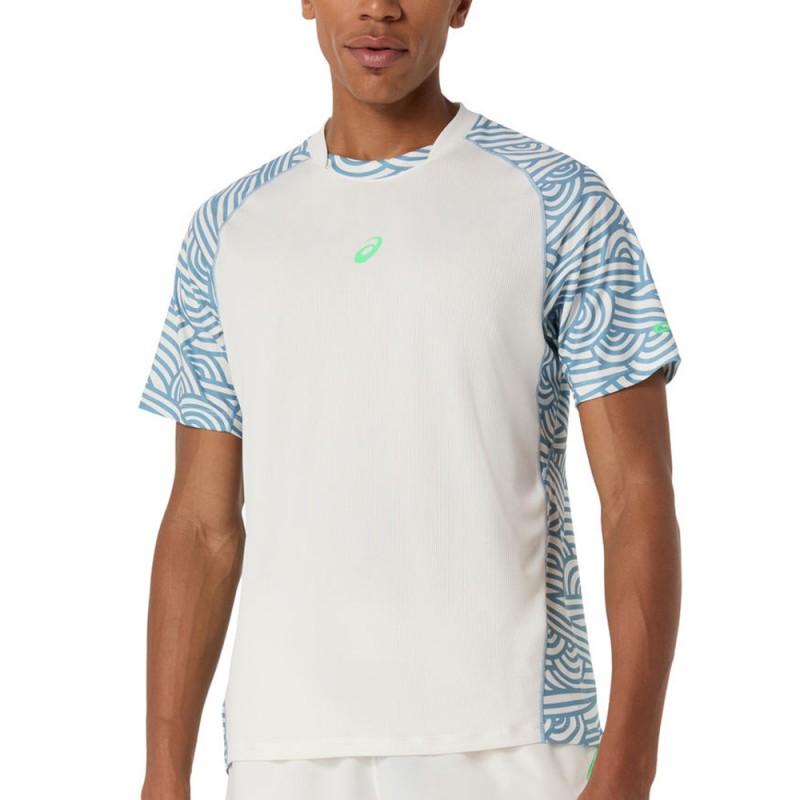Asics Court All Over Print SS Top vit T-shirt
