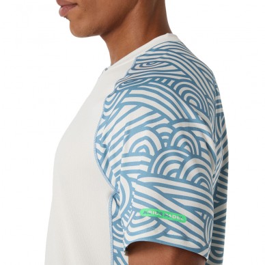 Asics Court All Over Print SS Top vit T-shirt