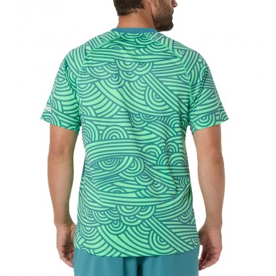 Asics Court All Over Print SS Top blågrön T-Shirt