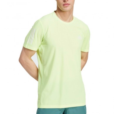 Adidas Own The Run gul fluor T-shirt