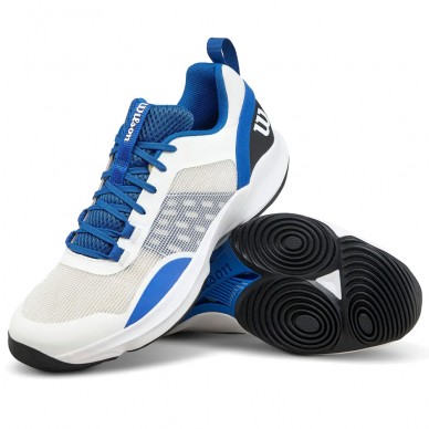 Wilson Hurakn Pro V2 white deja vu blue 2025 Padelskor