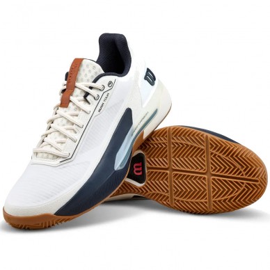 Wilson Rush Tour 5 Clay white navy 2026 Padelskor