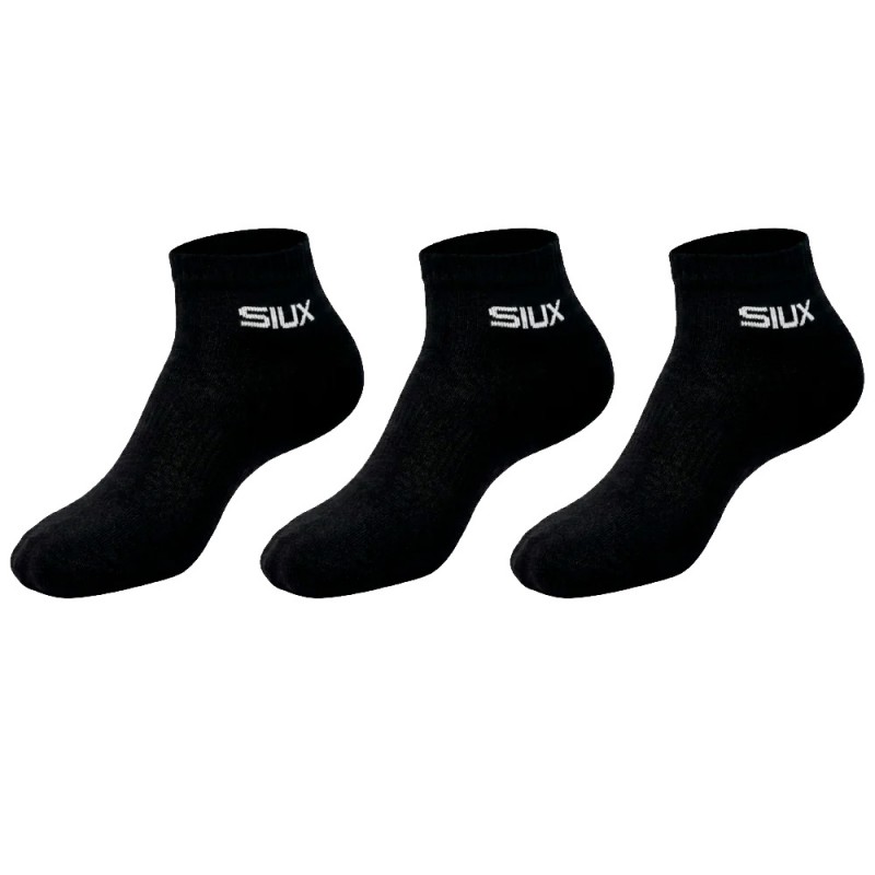 Socks Siux Basic korta Pack 3u svarta