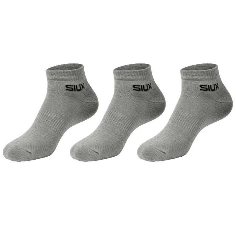 Socks Siux Basic korta 3-pack grå