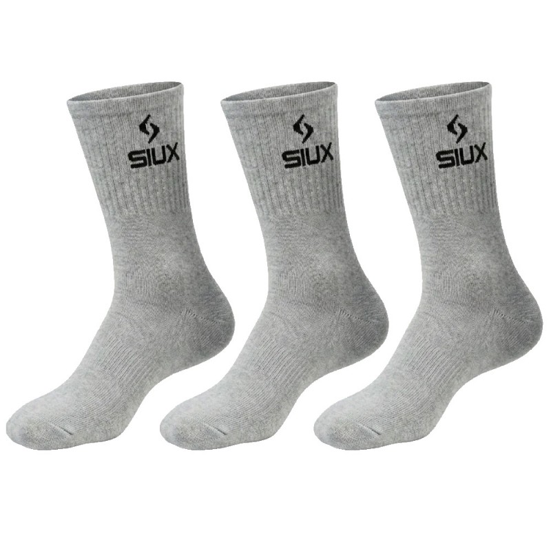 Socks Siux Basic höga 3-pack grå