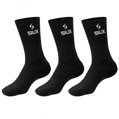 Socks Siux Basic höga Pack 3u svarta