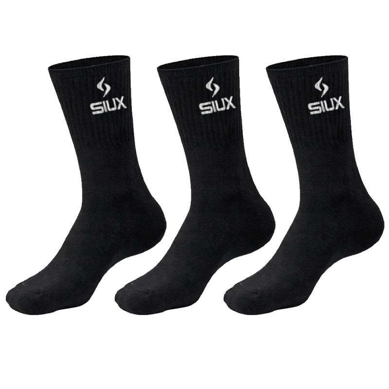 Socks Siux Basic höga Pack 3u svarta