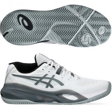 Asics Gel Resolution X Padel white steel grey 2026 padelskor