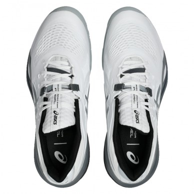 Asics Gel Resolution X Padel white steel grey 2026 padelskor