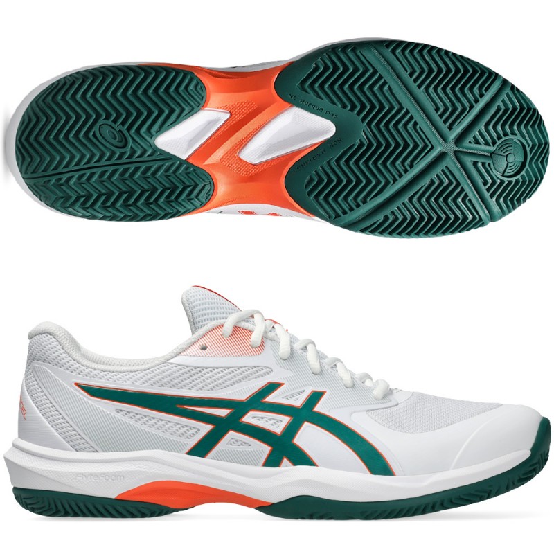 Asics Game FF Padel white jewel green 2026 padelskor