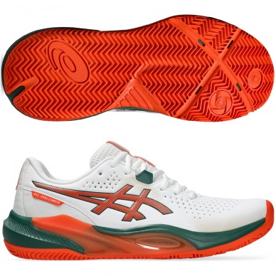 Asics Gel Challenger 15 Padel vit energy orange 2026 padelskor