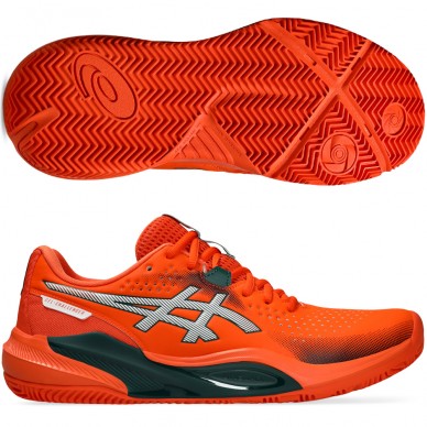 Asics Gel Challenger 15 Padel energy orange jewel green 2026 padelskor