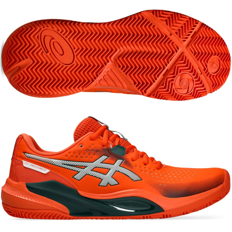 Asics Gel Challenger 15 Padel energy orange jewel green 2026 padelskor