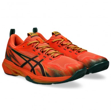 Asics Sonicsmash FF energy orange dark aubergine 2026 padelskor