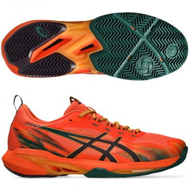 Asics Sonicsmash FF energy orange dark aubergine 2026 padelskor