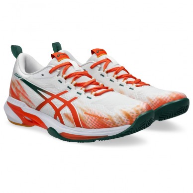 Asics Sonicsmash FF white energy orange 2026 padelskor