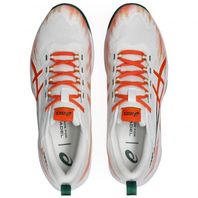 Asics Sonicsmash FF white energy orange 2026 padelskor