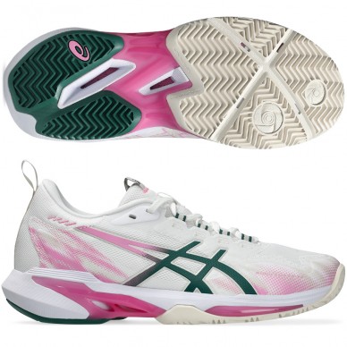 Asics Sonicsmash FF white jewel green 2026 Padelskor