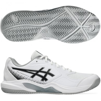 Asics Gel Dedicate 9 Padel White Black 2026 Padelskor