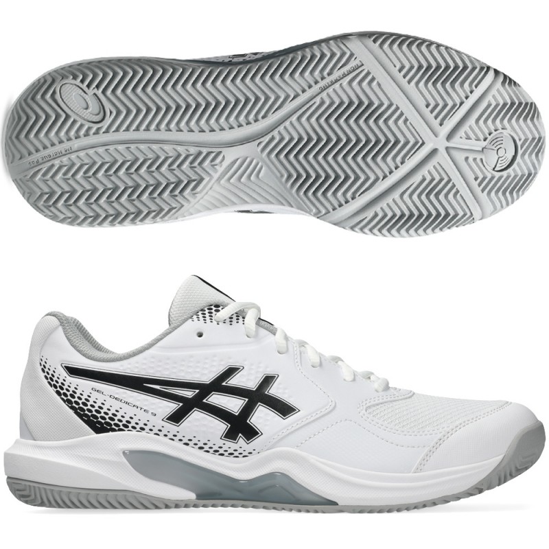Asics Gel Dedicate 9 Padel White Black 2026 Padelskor