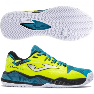 Joma Spin Men 2627 turquoise yellow 2026 Padelskor