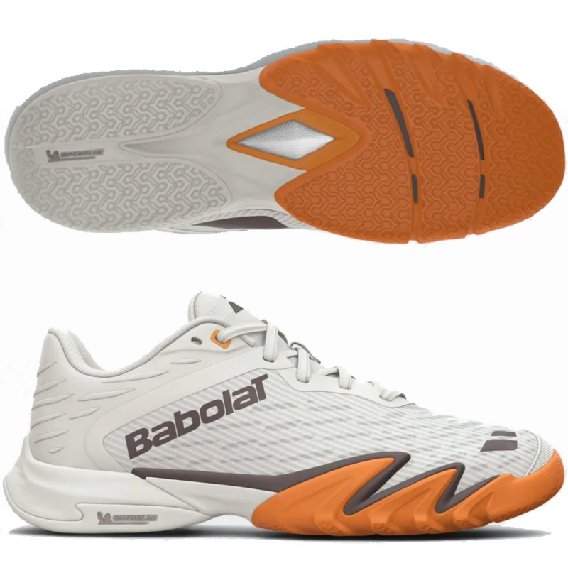 Babolat Jet Premura 2 Men cream orange 2026 padelskor