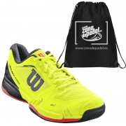 Zapatillas Wilson Rush Pro 2.5 Clay Safety Yellow / Black 2017