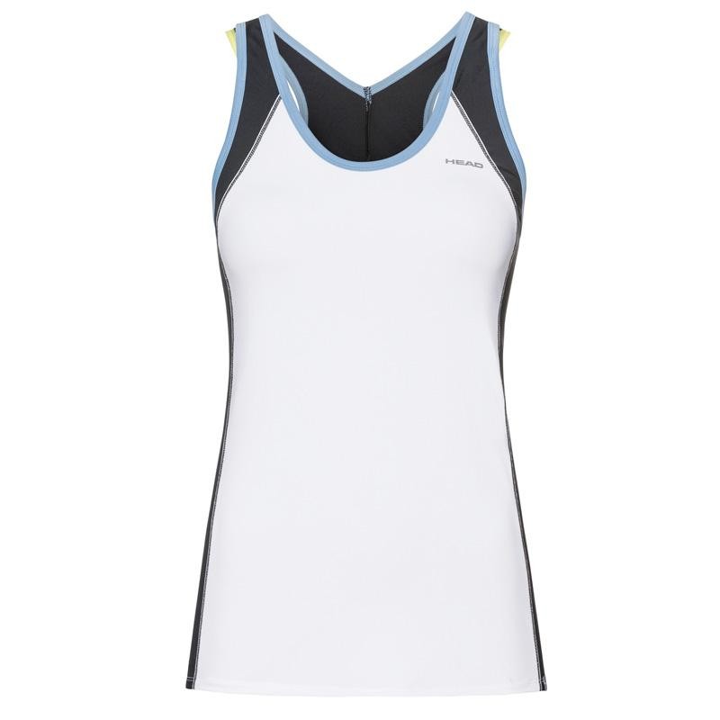 Camiseta Head Talia Tank Top White Blue 2019