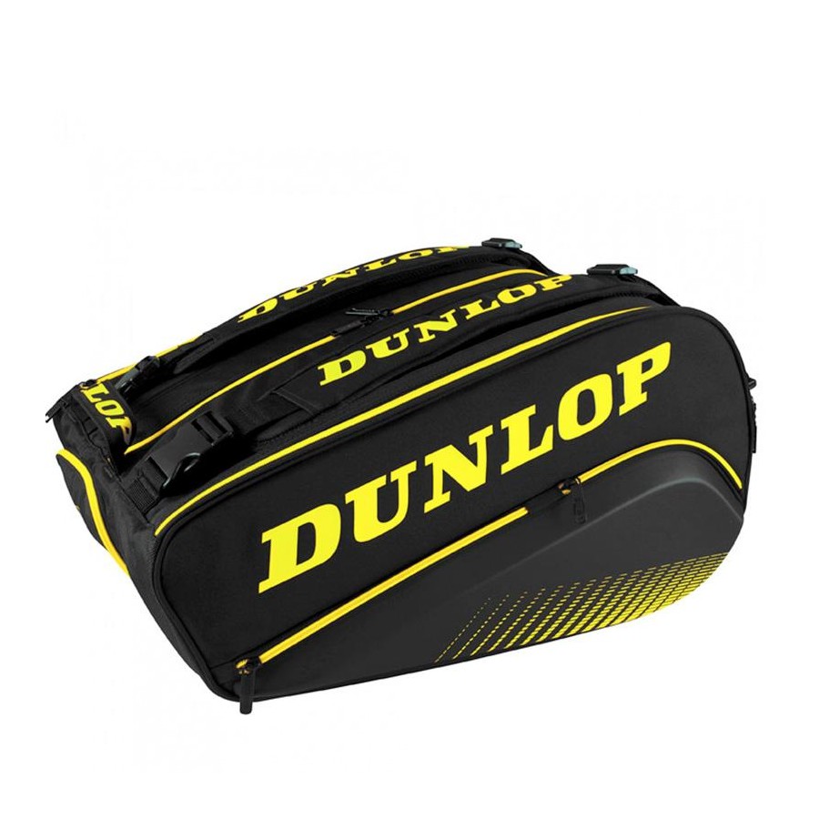 Paletero Dunlop Termo Elite Negro y Amarillo 2020