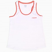 Camiseta tirantes Nox Team Blanca mujer