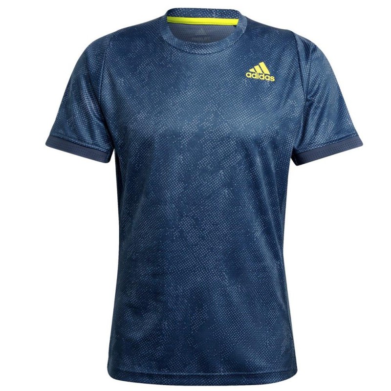 Camiseta Adidas FLFT PB HR Crew Navy Acid Yellow