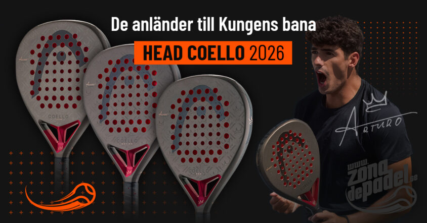 Head Coello 2026: Upptäck den nya kollektionen av padelracket från Arturo Coello för alla nivåer.